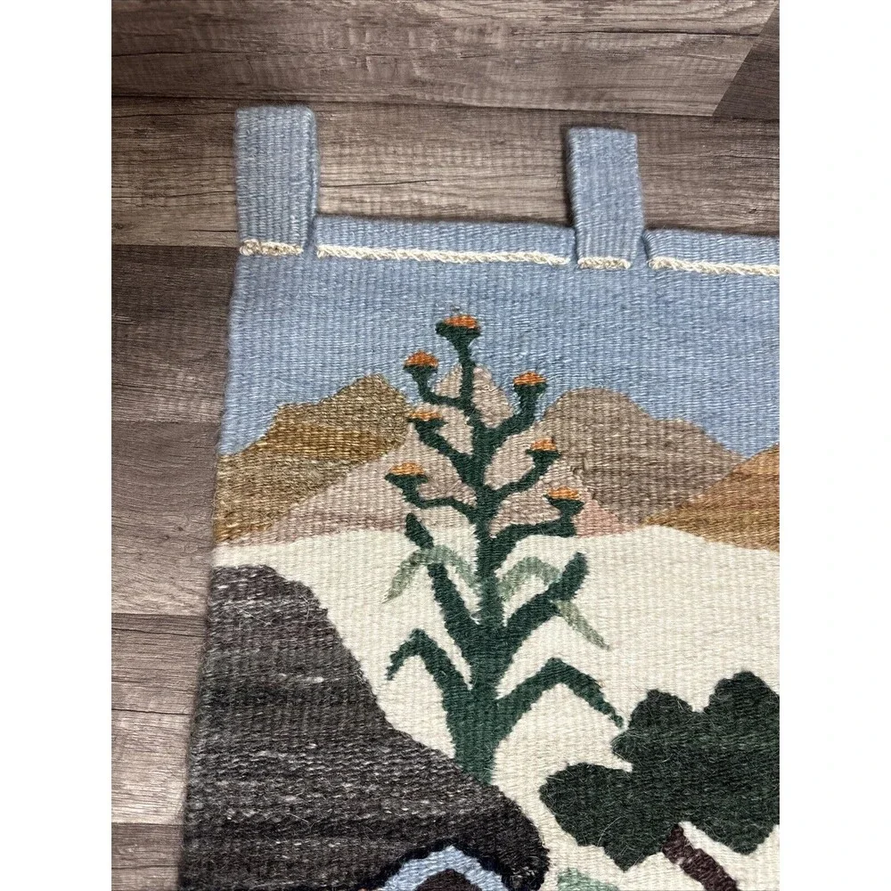 Vintage Beautiful Hand Woven Moteng Weavers Wool Tapestry Kilim Wall Hanging